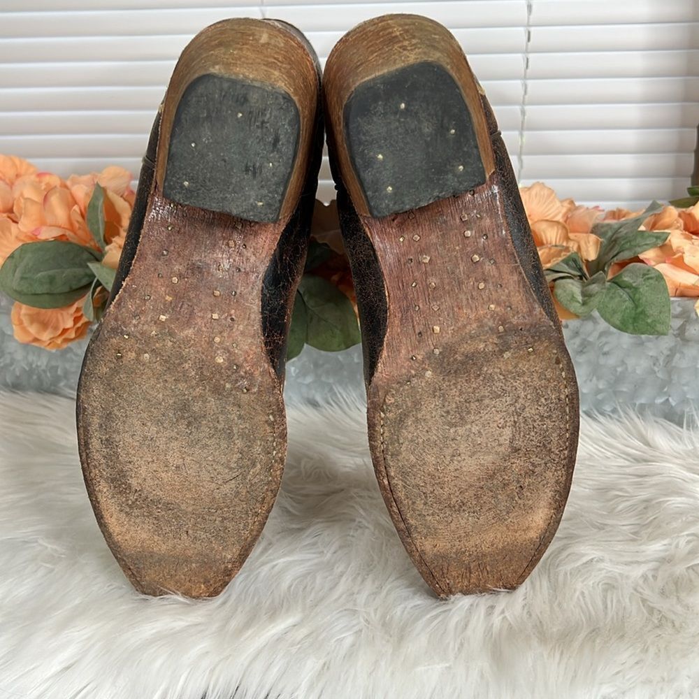 CIRCLE G WOMEN'S DISTRESSED BONE DRAGONFLY EMBROIDERED BOOTS - SNIP TOE Size 10 - Picture 10 of 14